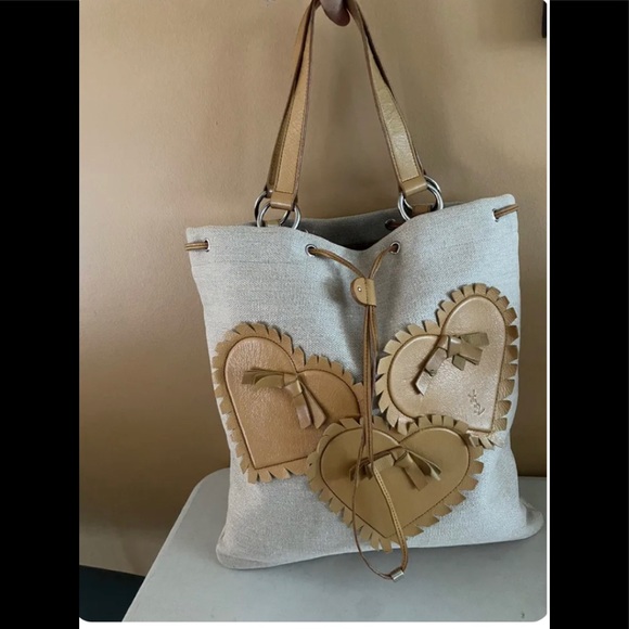 Authentic YSL Kahala Canvas tote - Picture 2 of 9